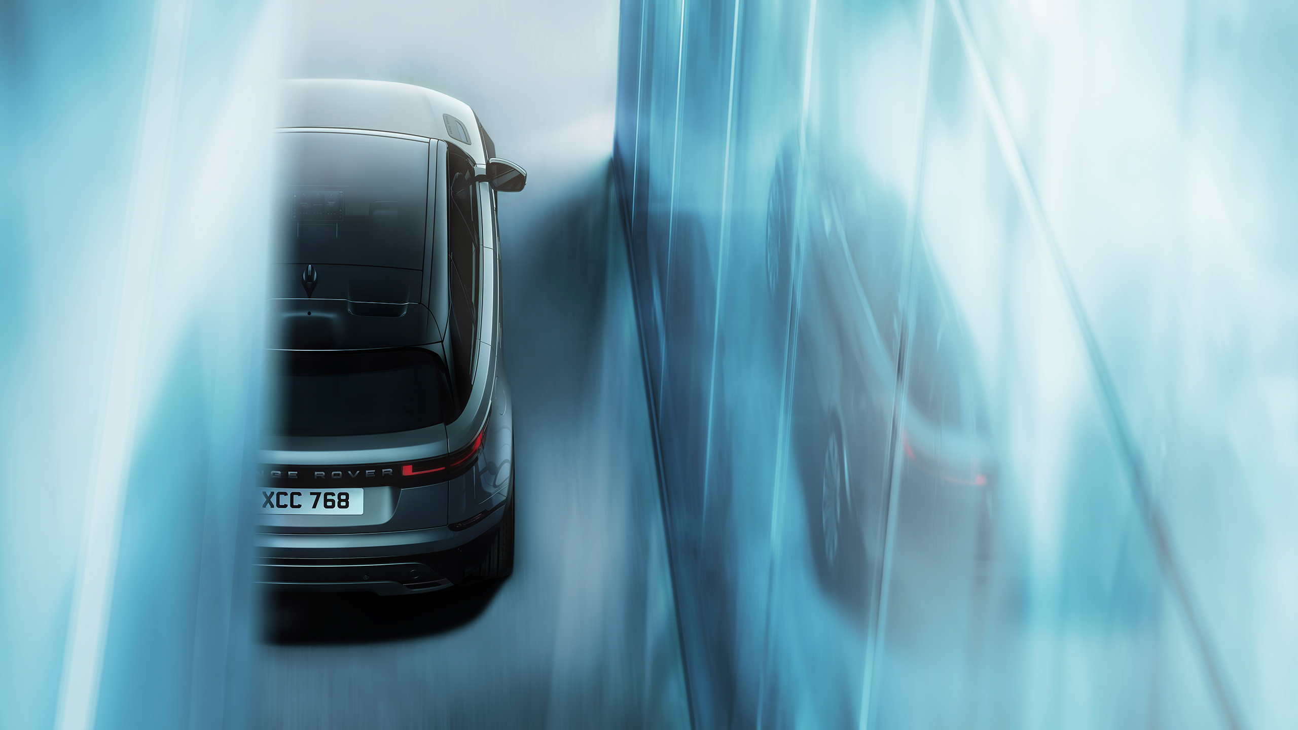 Top side view of Range Rover Velar